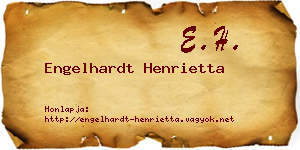 Engelhardt Henrietta névjegykártya